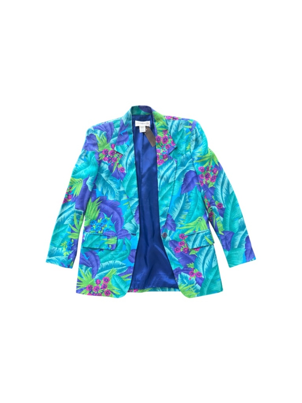 Vintage 1980s Liz Claiborne Tropical Hawaiian Blazer